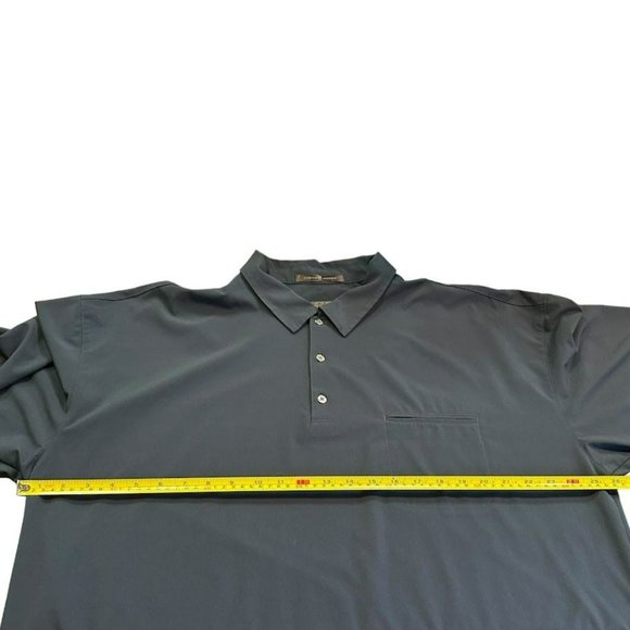 Nike Tiger Woods Navy Blue Performance Pocket Front  Golf Polo Shirt Mens‎ XXL - Picture 4 of 5